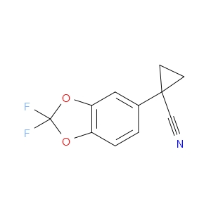 1-(2,2-DIFLUOROBENZO[D][1,3]DIOXOL-5-YL)CYCLOPROPANECARBONITRILE