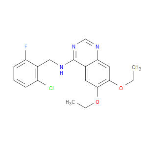 N-(2-CHLORO-6-FLUOROBENZYL)-6,7-DIETHOXYQUINAZOLIN-4-AMINE
