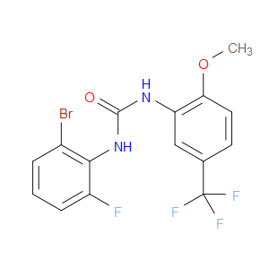 1-(2-BROMO-6-FLUOROPHENYL)-3-(2-METHOXY-5-(TRIFLUOROMETHYL)PHENYL)UREA