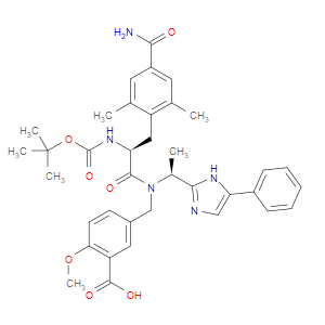 5-(((S)-2-((TERT-BUTOXYCARBONYL)AMINO)-3-(4-CARBAMOYL-2,6-DIMETHYLPHENYL)-N-((S)-1-(5-PHENYL-1H-IMIDAZOL-2-YL)ETHYL)PROPANAMIDO)METHYL)-2-METHOXYBENZOIC ACID - Click Image to Close
