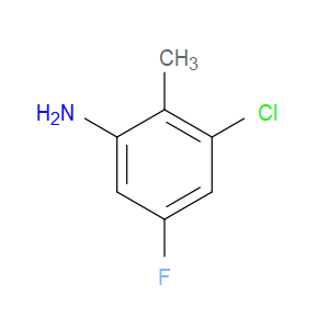 3-CHLORO-5-FLUORO-2-METHYLANILINE
