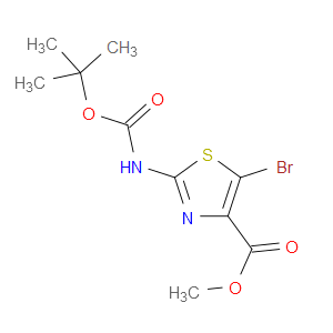 METHYL 5-BROMO-2-((TERT-BUTOXYCARBONYL)AMINO)THIAZOLE-4-CARBOXYLATE - Click Image to Close