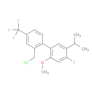 2'-CHLOROMETHYL-4-FLUORO-5-ISOPROPYL-2-METHOXY-4'-TRIFLUOROMETHYLBIPHENYL - Click Image to Close