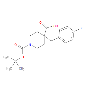 1-(TERT-BUTOXYCARBONYL)-4-(4-FLUOROBENZYL)PIPERIDINE-4-CARBOXYLIC ACID - Click Image to Close