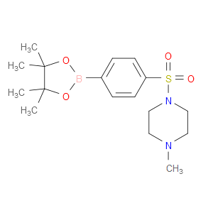 4-(4-METHYLPIPERAZIN-1-YLSULFONYL)PHENYLBORONIC ACID PINACOL ESTER - Click Image to Close