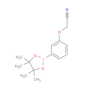 2-(3-(4,4,5,5-TETRAMETHYL-1,3,2-DIOXABOROLAN-2-YL)PHENOXY)ACETONITRILE