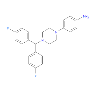 4-(4-(BIS(4-FLUOROPHENYL)METHYL)PIPERAZIN-1-YL)ANILINE