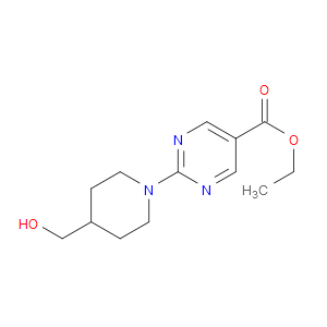 ETHYL 2-(4-(HYDROXYMETHYL)PIPERIDIN-1-YL)PYRIMIDINE-5-CARBOXYLATE - Click Image to Close