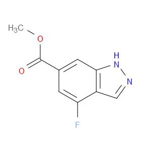 METHYL 4-FLUORO-1H-INDAZOLE-6-CARBOXYLATE - Click Image to Close
