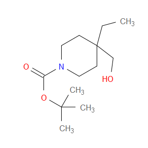 TERT-BUTYL 4-ETHYL-4-(HYDROXYMETHYL)PIPERIDINE-1-CARBOXYLATE - Click Image to Close