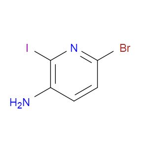 6-BROMO-2-IODOPYRIDIN-3-AMINE