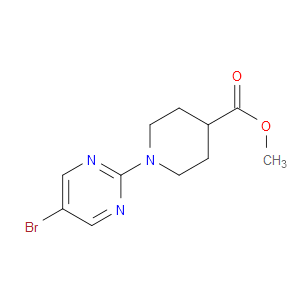 METHYL 1-(5-BROMOPYRIMIDIN-2-YL)PIPERIDINE-4-CARBOXYLATE - Click Image to Close