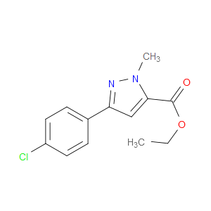 ETHYL 3-(4-CHLOROPHENYL)-1-METHYL-1H-PYRAZOLE-5-CARBOXYLATE - Click Image to Close