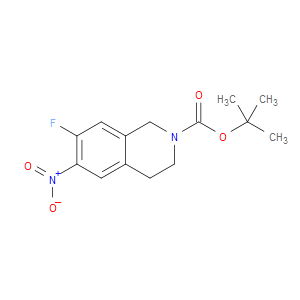 TERT-BUTYL 7-FLUORO-6-NITRO-3,4-DIHYDROISOQUINOLINE-2(1H)-CARBOXYLATE - Click Image to Close
