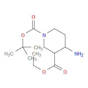 1-TERT-BUTYL 3-ETHYL 4-AMINOPIPERIDINE-1,3-DICARBOXYLATE - Click Image to Close