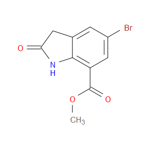 METHYL 5-BROMO-2-OXOINDOLINE-7-CARBOXYLATE - Click Image to Close