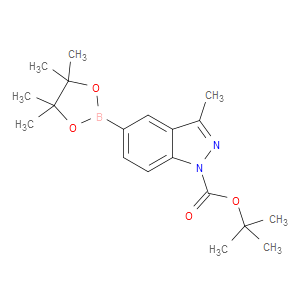 TERT-BUTYL 3-METHYL-5-(4,4,5,5-TETRAMETHYL-1,3,2-DIOXABOROLAN-2-YL)-1H-INDAZOLE-1-CARBOXYLATE