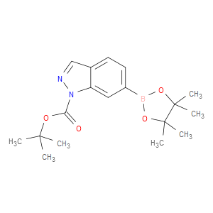 TERT-BUTYL 6-(4,4,5,5-TETRAMETHYL-1,3,2-DIOXABOROLAN-2-YL)-1H-INDAZOLE-1-CARBOXYLATE - Click Image to Close