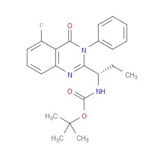 (S)-TERT-BUTYL (1-(5-FLUORO-4-OXO-3-PHENYL-3,4-DIHYDROQUINAZOLIN-2-YL)PROPYL)CARBAMATE - Click Image to Close