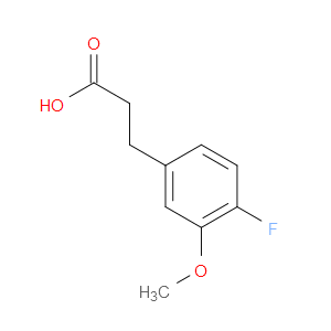3-(4-FLUORO-3-METHOXYPHENYL)PROPANOIC ACID