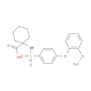1-((4-(2-METHOXYPHENOXY)PHENYL)SULFONAMIDO)CYCLOHEXANE-1-CARBOXYLIC ACID