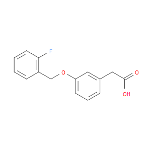 2-(3-((2-FLUOROBENZYL)OXY)PHENYL)ACETIC ACID - Click Image to Close