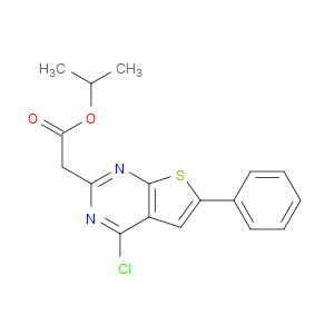 ISOPROPYL 2-(4-CHLORO-6-PHENYLTHIENO[2,3-D]PYRIMIDIN-2-YL)ACETATE