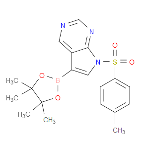 5-(4,4,5,5-TETRAMETHYL-1,3,2-DIOXABOROLAN-2-YL)-7-TOSYL-7H-PYRROLO[2,3-D]PYRIMIDINE - Click Image to Close