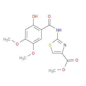 METHYL 2-(2-HYDROXY-4,5-DIMETHOXYBENZAMIDO)THIAZOLE-4-CARBOXYLATE