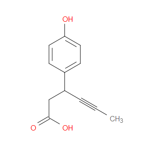 3-(4-HYDROXYPHENYL)HEX-4-YNOIC ACID