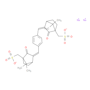 SODIUM ((1,4-PHENYLENEBIS(METHANYLYLIDENE))BIS(7,7-DIMETHYL-2-OXOBICYCLO[2.2.1]HEPTAN-1-YL-3-YLIDENE))DIMETHANESULFONATE