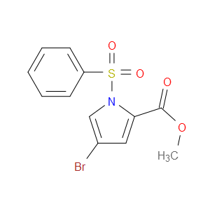 METHYL 4-BROMO-1-(PHENYLSULFONYL)-1H-PYRROLE-2-CARBOXYLATE - Click Image to Close