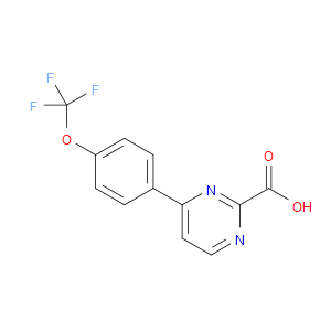 4-[4-(TRIFLUOROMETHOXY)PHENYL]PYRIMIDINE-2-CARBOXYLIC ACID