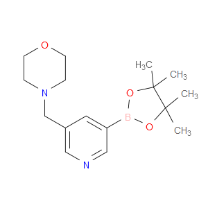 4-((5-(4,4,5,5-TETRAMETHYL-1,3,2-DIOXABOROLAN-2-YL)PYRIDIN-3-YL)METHYL)MORPHOLINE - Click Image to Close