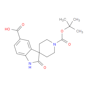 1'-(TERT-BUTOXYCARBONYL)-2-OXOSPIRO[INDOLINE-3,4'-PIPERIDINE]-5-CARBOXYLIC ACID - Click Image to Close