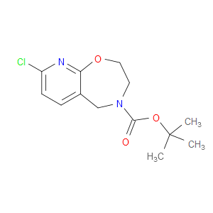 TERT-BUTYL 8-CHLORO-2,3-DIHYDROPYRIDO[3,2-F][1,4]OXAZEPINE-4(5H)-CARBOXYLATE - Click Image to Close