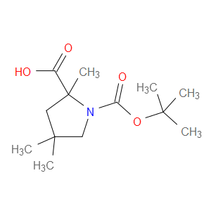 1-(TERT-BUTOXYCARBONYL)-2,4,4-TRIMETHYLPYRROLIDINE-2-CARBOXYLIC ACID