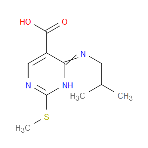 4-(ISOBUTYLAMINO)-2-(METHYLTHIO)PYRIMIDINE-5-CARBOXYLIC ACID