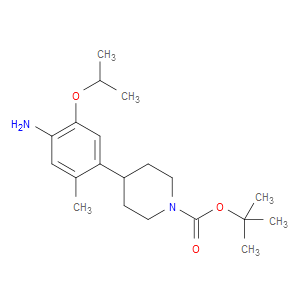 TERT-BUTYL 4-(4-AMINO-5-ISOPROPOXY-2-METHYLPHENYL)PIPERIDINE-1-CARBOXYLATE - Click Image to Close