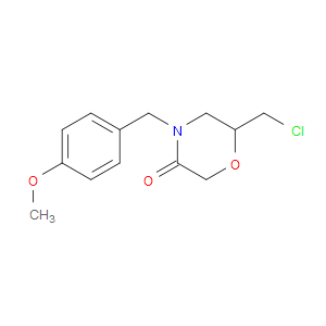 3-MORPHOLINONE, 6-(CHLOROMETHYL)-4-[(4-METHOXYPHENYL)METHYL]- - Click Image to Close
