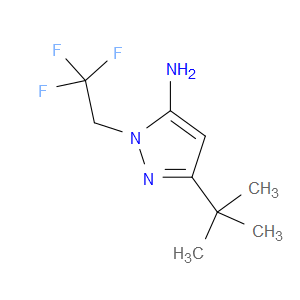 3-TERT-BUTYL-1-(2,2,2-TRIFLUOROETHYL)-1H-PYRAZOL-5-AMINE