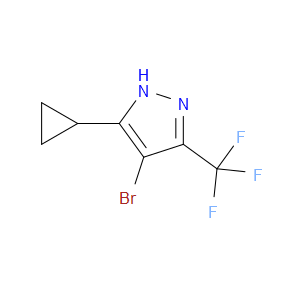 4-BROMO-3-CYCLOPROPYL-5-(TRIFLUOROMETHYL)-1H-PYRAZOLE - Click Image to Close