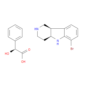(2S)-2-HYDROXY-2-PHENYLACETIC ACID (4AS,9BR)-6-BROMO-1H,2H,3H,4H,4AH,5H,9BH-PYRIDO[4,3-B]INDOLE - Click Image to Close