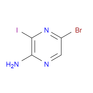5-BROMO-3-IODOPYRAZIN-2-AMINE