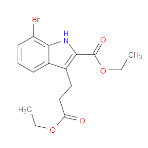 ETHYL 7-BROMO-3-(3-ETHOXY-3-OXOPROPYL)-1H-INDOLE-2-CARBOXYLATE