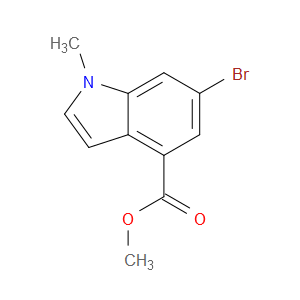 METHYL 6-BROMO-1-METHYL-1H-INDOLE-4-CARBOXYLATE - Click Image to Close