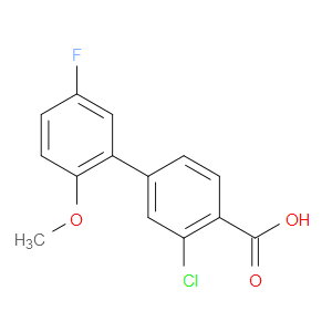 2-CHLORO-4-(5-FLUORO-2-METHOXYPHENYL)BENZOIC ACID