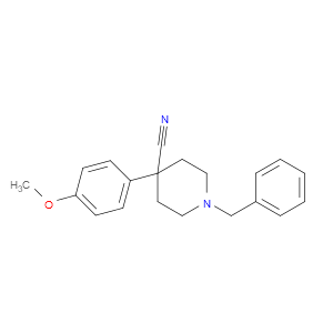 1-BENZYL-4-(4-METHOXYPHENYL)PIPERIDINE-4-CARBONITRILE
