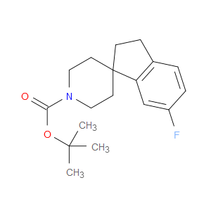TERT-BUTYL 6-FLUORO-2,3-DIHYDROSPIRO[INDENE-1,4'-PIPERIDINE]-1'-CARBOXYLATE