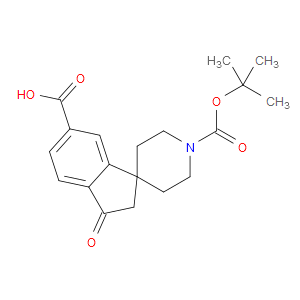 1'-(TERT-BUTOXYCARBONYL)-3-OXO-2,3-DIHYDROSPIRO[INDENE-1,4'-PIPERIDINE]-6-CARBOXYLIC ACID - Click Image to Close